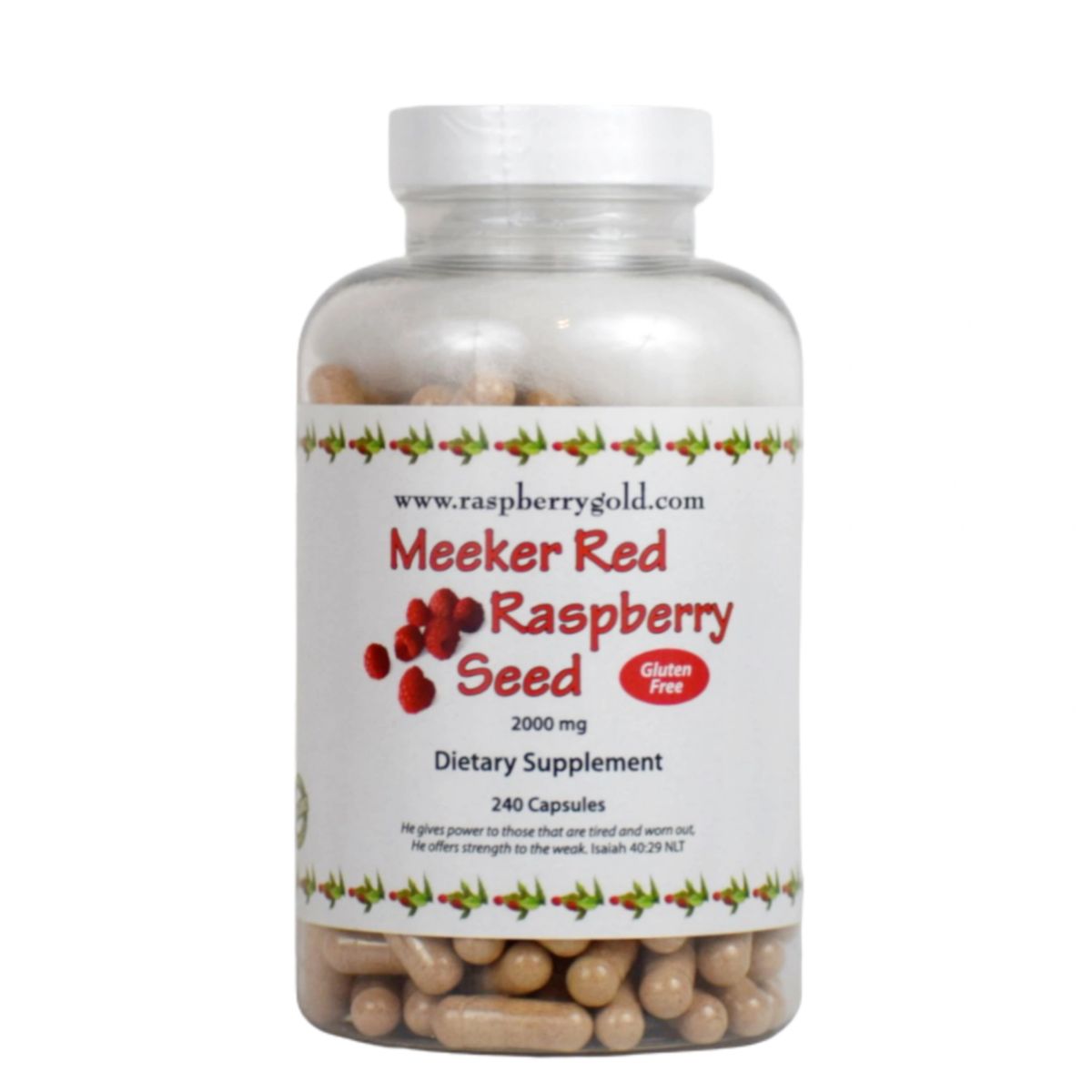 Clearance Individual Bottle Raspberrygold Organic Red Raspberry